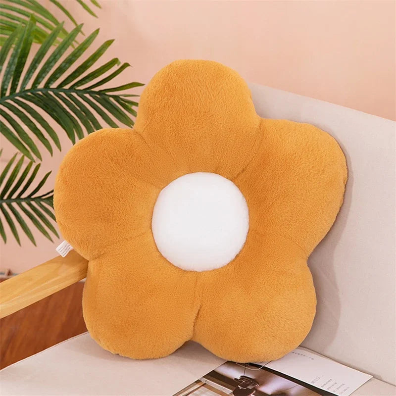 12/35cm Stuffed Five Petal Flower Cushion