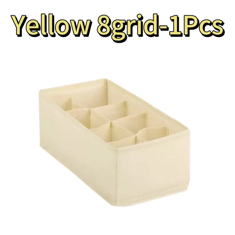 Wardrobe Underwear Organizer - Divided Storage Bins for Socks, Bras & Ties