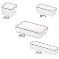 8/13/25Pcs Drawer Organizers Set Clear Plastic