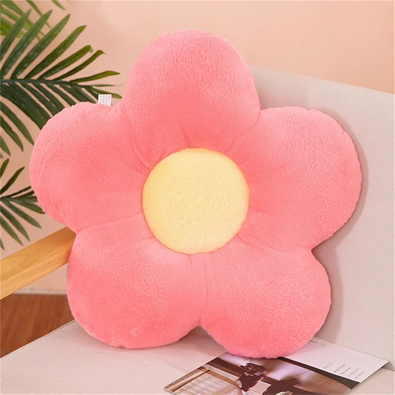 12/35cm Stuffed Five Petal Flower Cushion