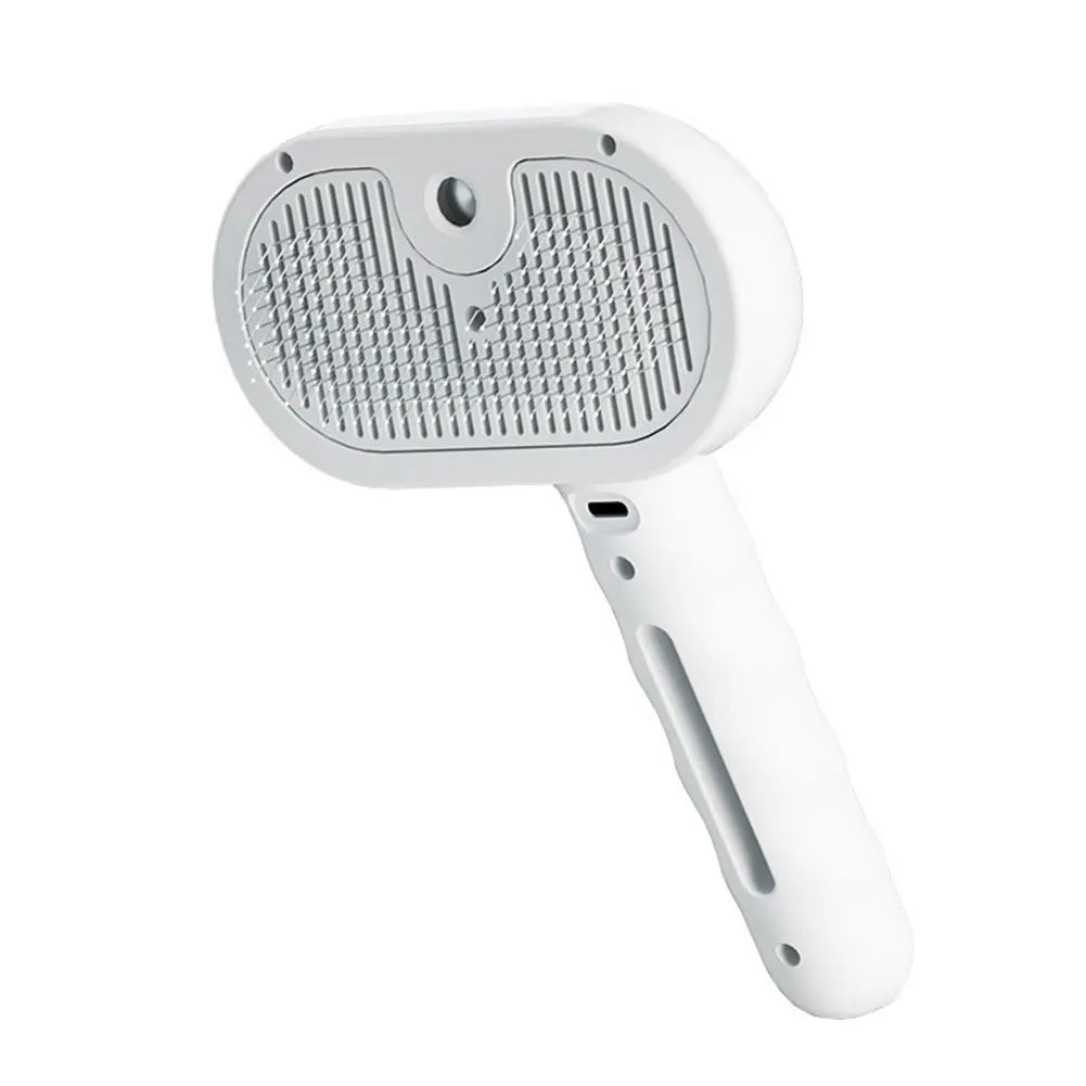 3-in-1 Self-Cleaning Pet Grooming Brush with Mist Spray | Deshedding, Massage & Coat Care for Cats & Dogs