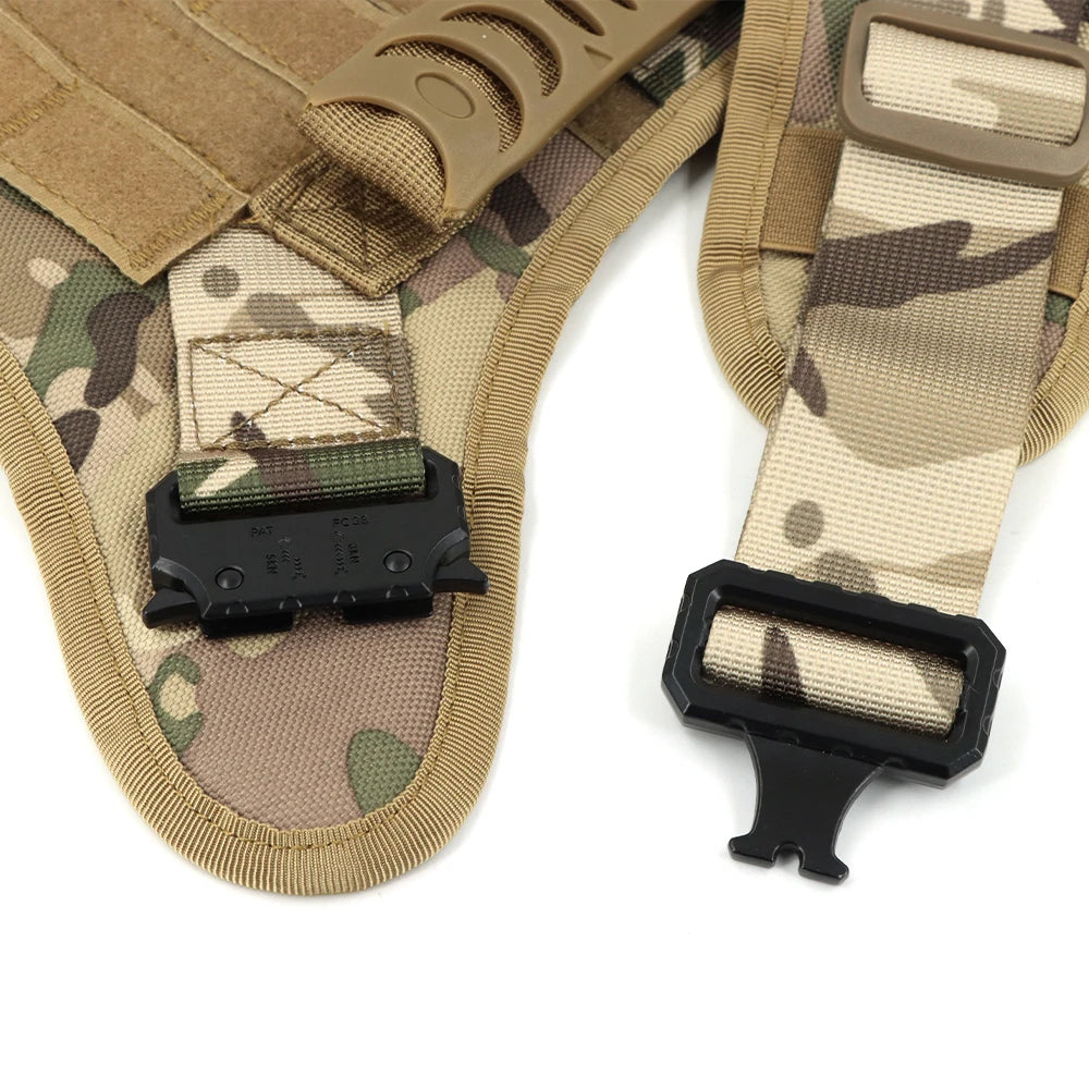 PETRAVEL Tactical Dog Harness & Leash Set | Military-Grade No-Pull Vest for Training, Walking & Hunting | S–XL