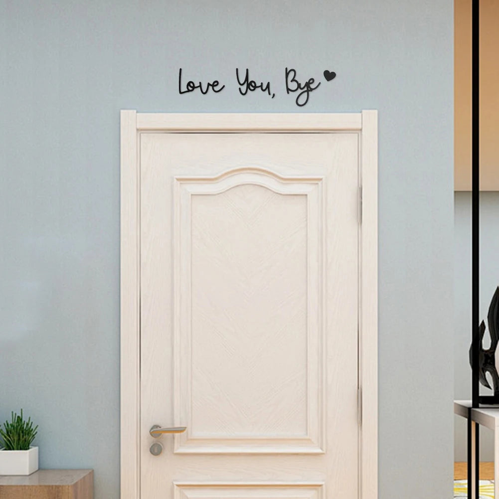 Love You Bye Wood Sign Wall Decoration Valentine Decorations for Home