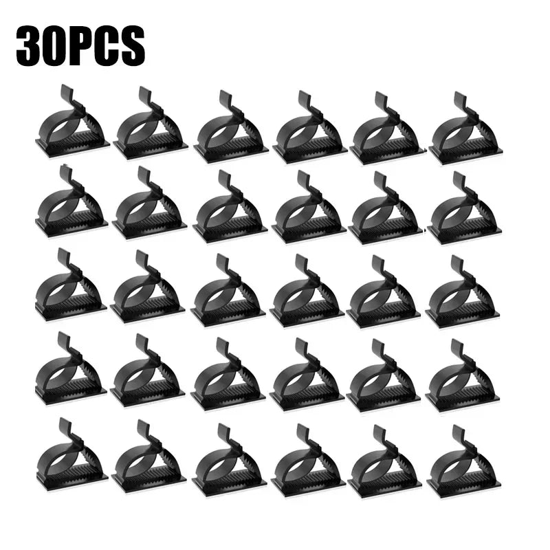60/30/10PCS Self Adhesive Cable Management Organizer Clips