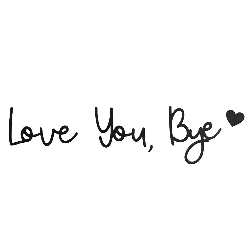 Love You Bye Wood Sign Wall Decoration Valentine Decorations for Home