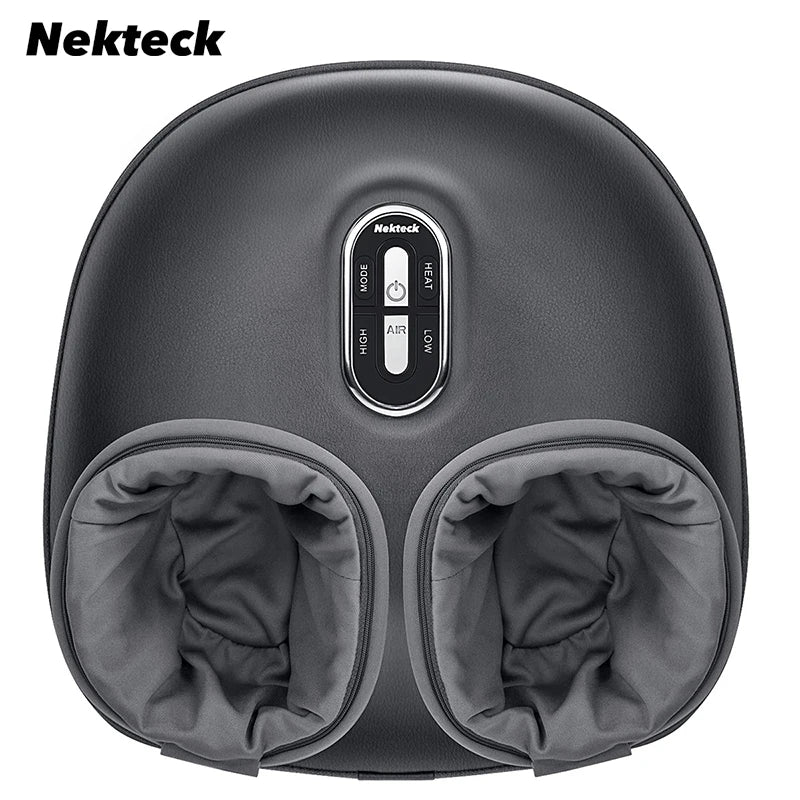 Nekteck Heat Foot Massager - Deep Kneading Compression Massage with Heat Therapy