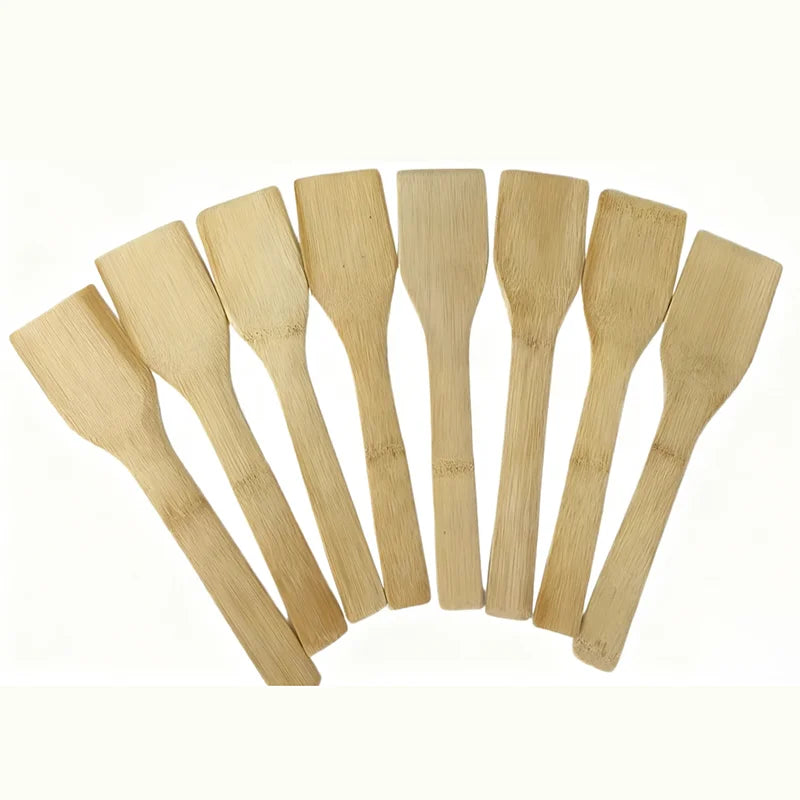 Natural Bamboo Spatula Set - Eco Friendly Wooden