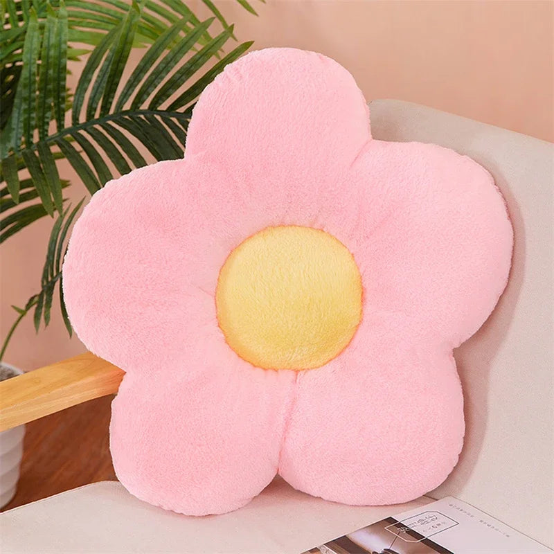12/35cm Stuffed Five Petal Flower Cushion