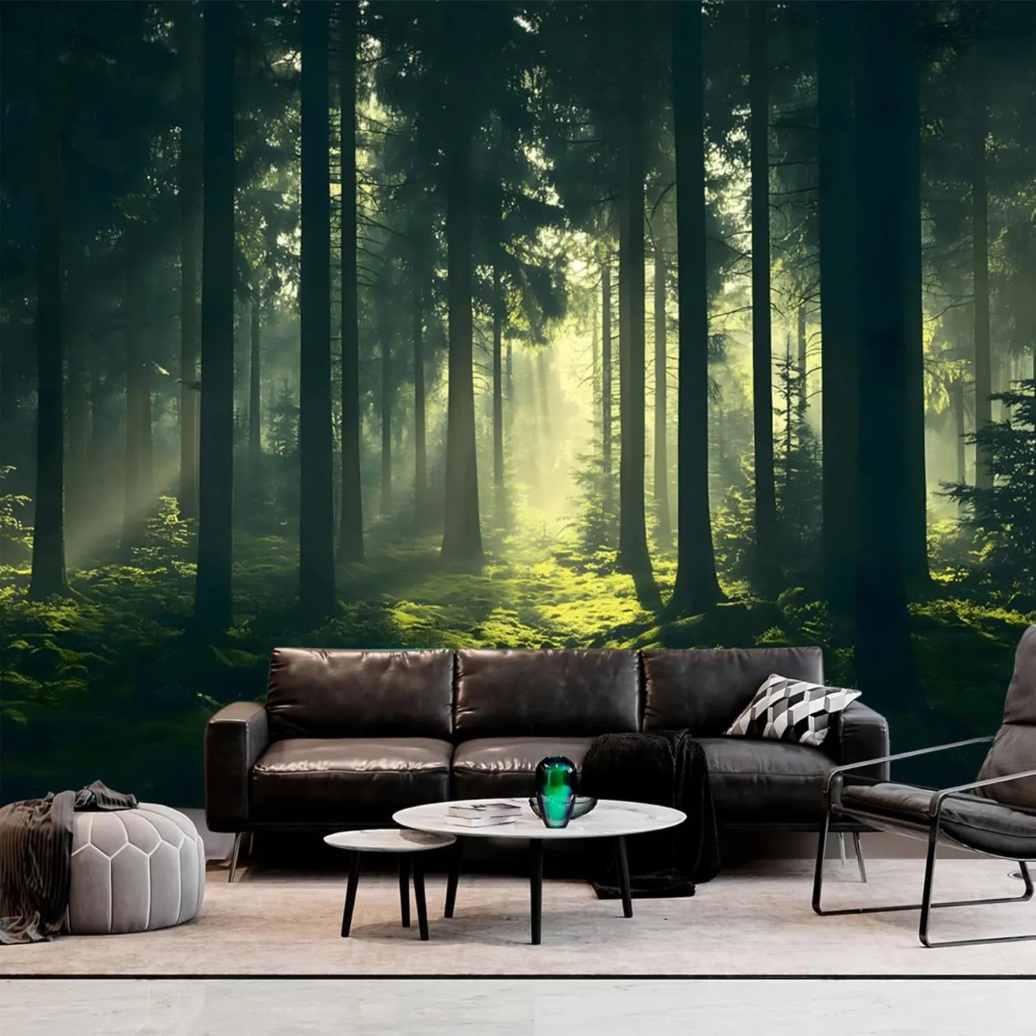 Nature Tapestry Forest Tree Sea Cave Wall Hanging