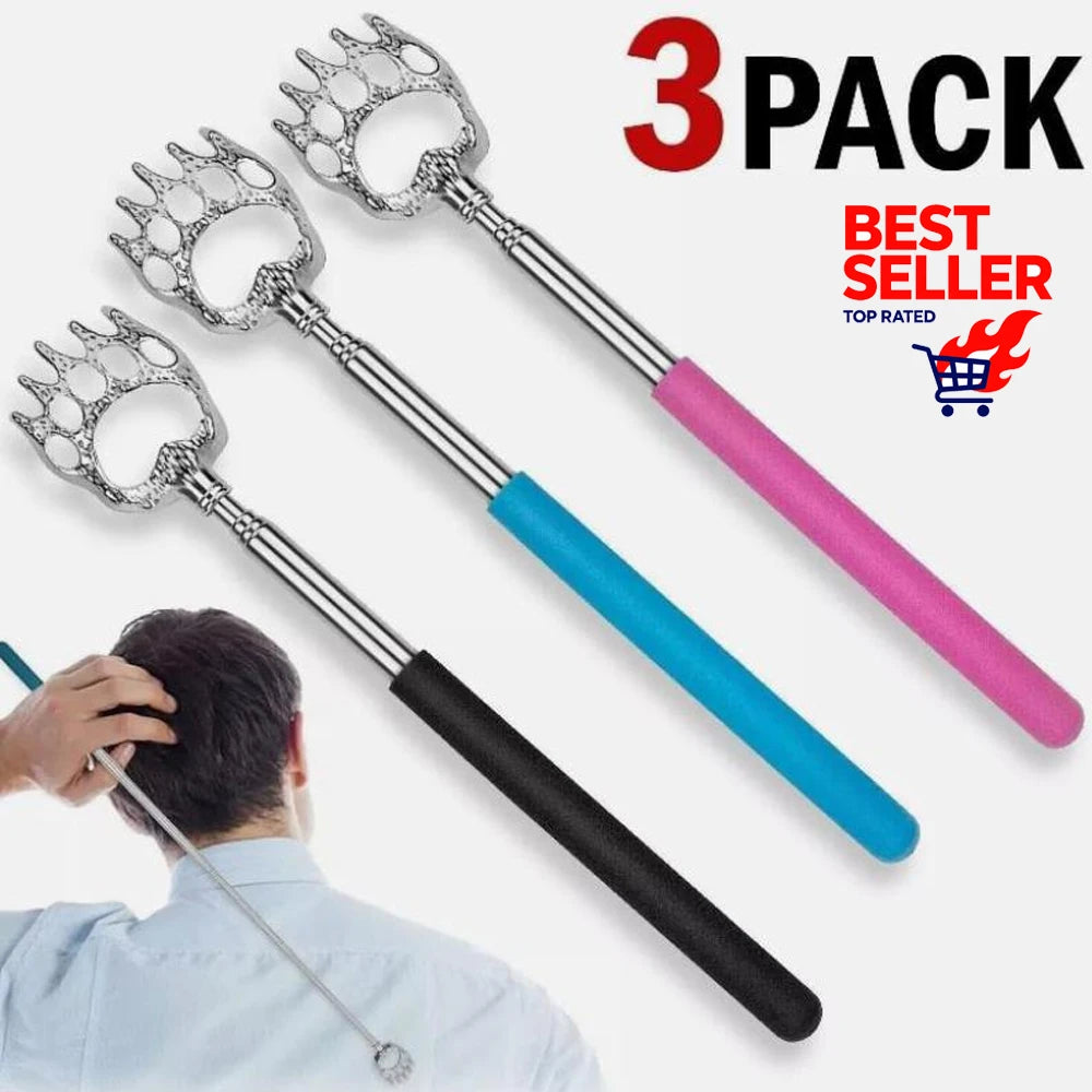 3PCS Back Scratcher Telescopic Bear Claw
