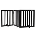 SucceBuy Freestanding Wood Dog Gate | 3-Panel Foldable Pet Barrier | No-Drill, Adjustable Width | 60–96 Inches