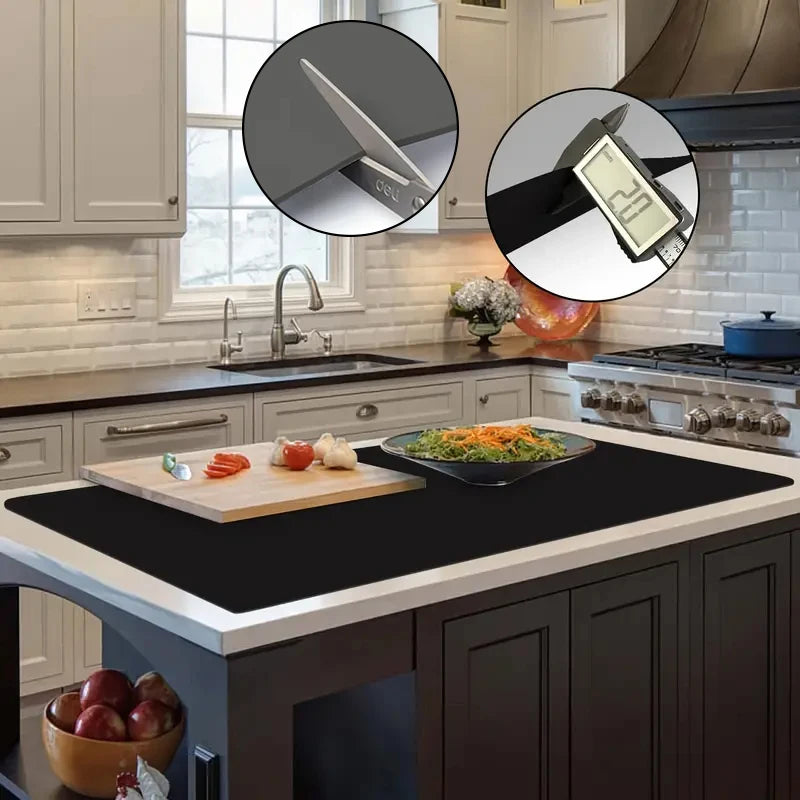 Extra Large Silicone Table Mat (60x120cm) - Eco-Friendly Heat-Resistant Waterproof Countertop Protector