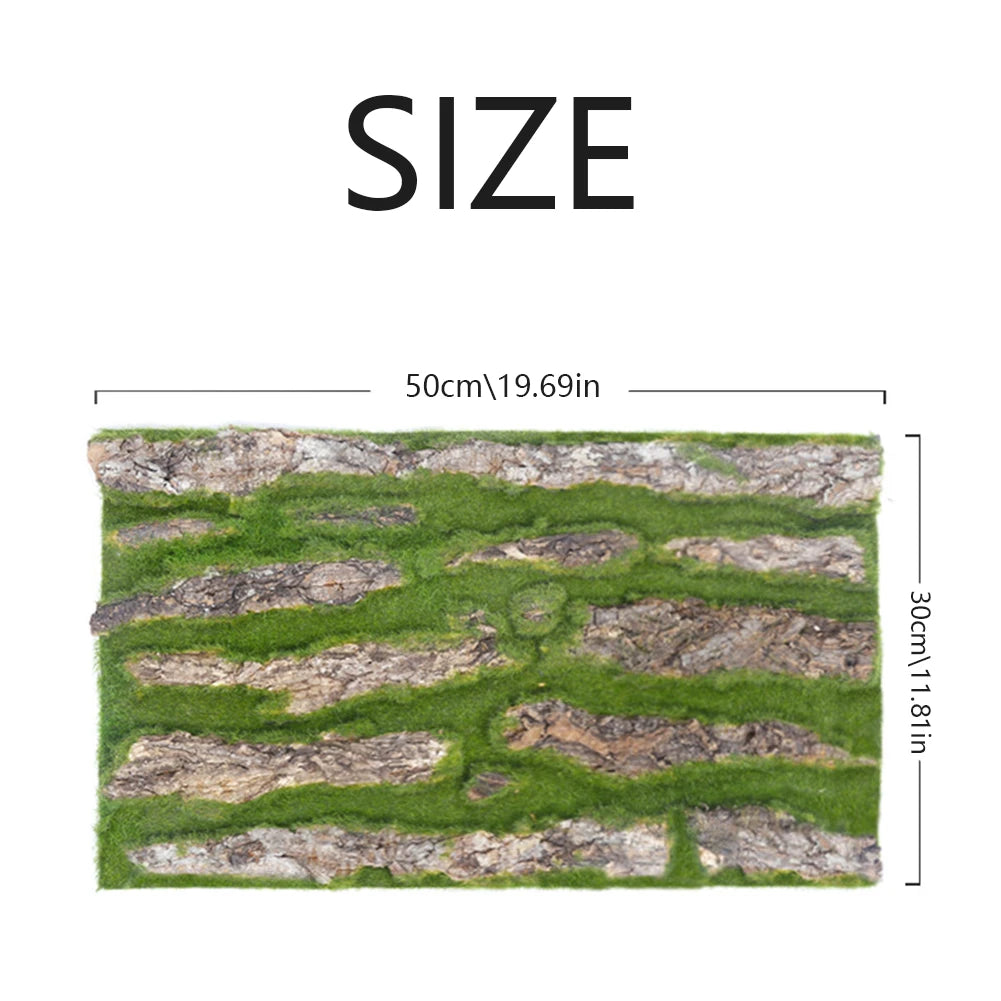 Simulation Plant Tree Bark Wall Decoration Balcony