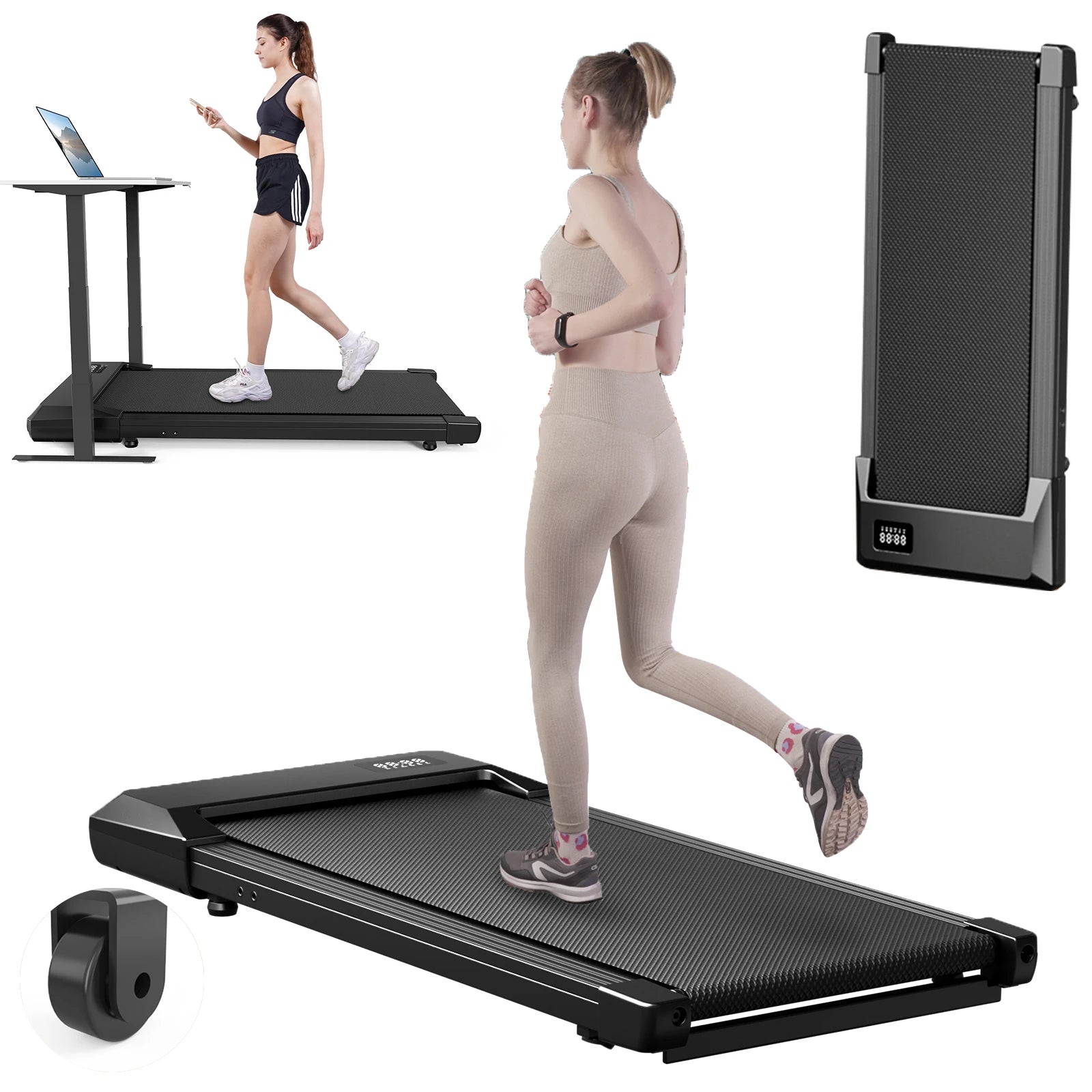 Walking Pad 2.5HP Remote Control Under Desk Treadmill