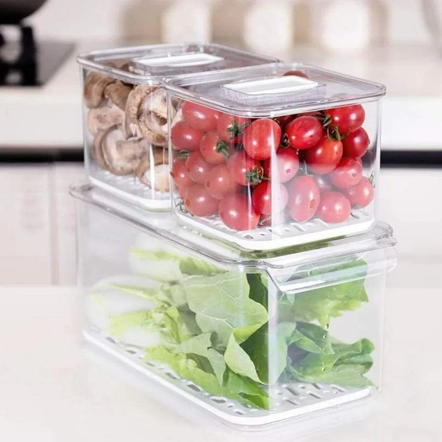 Fridge Produce Saver Food Storage Bin Containers