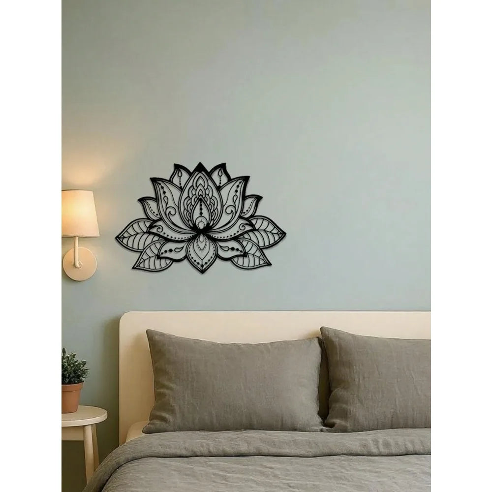 Black Mandala Metal Wall Art,Home/Bedroom/Office Decor