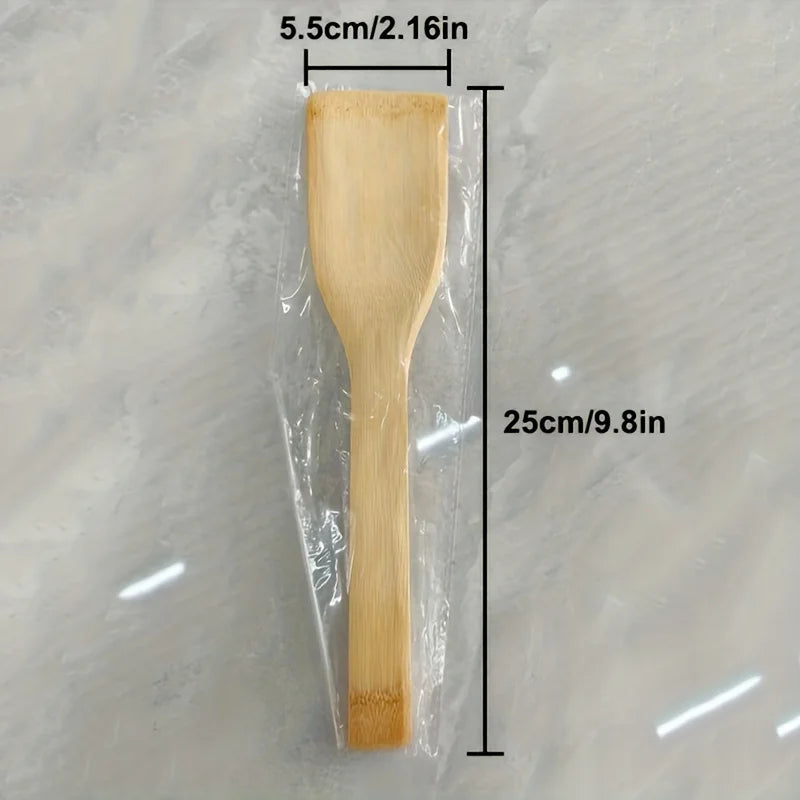 Natural Bamboo Spatula Set - Eco Friendly Wooden