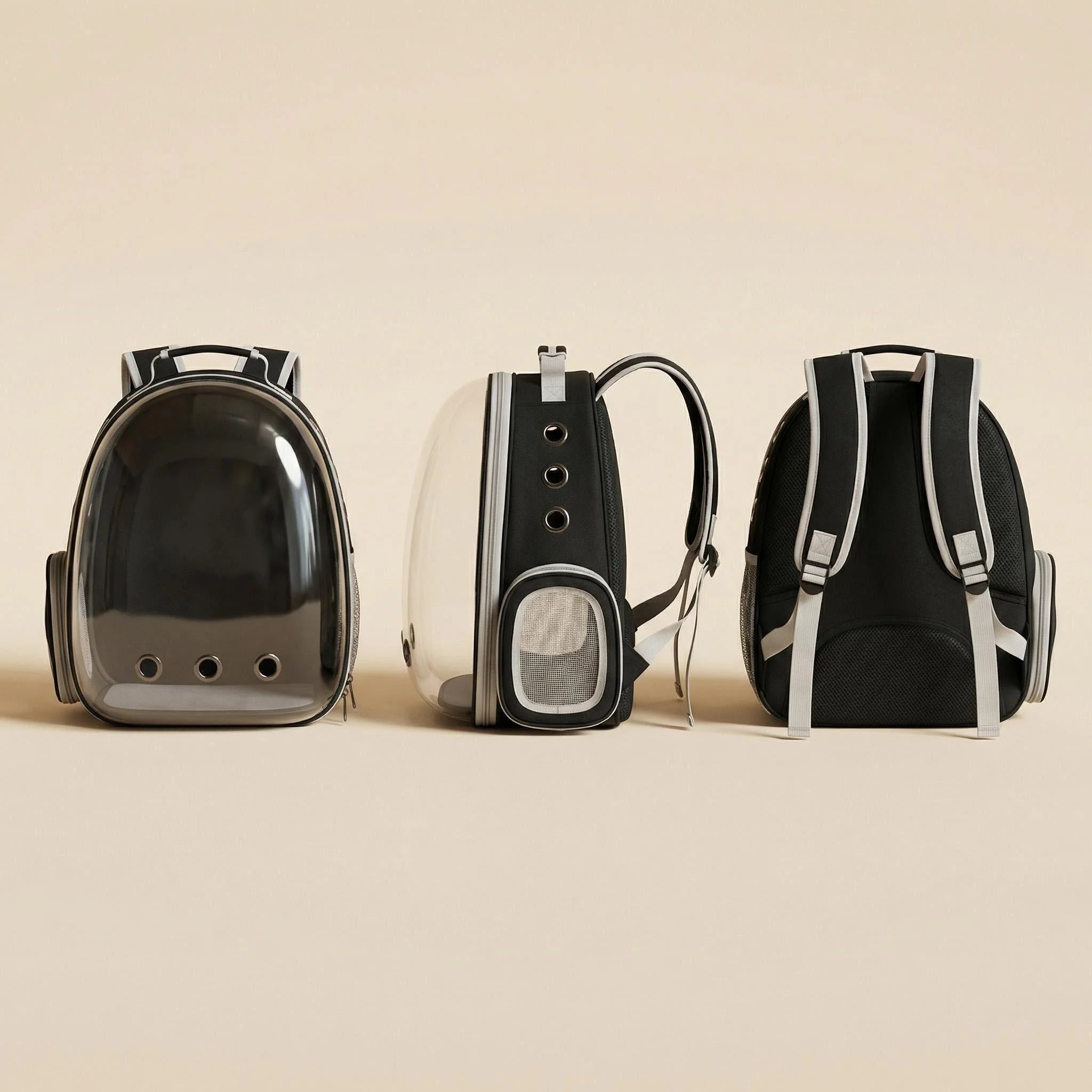 Space Capsule Cat Backpack | Transparent Ventilated Pet Carrier for Travel, Hiking & Vet Visits