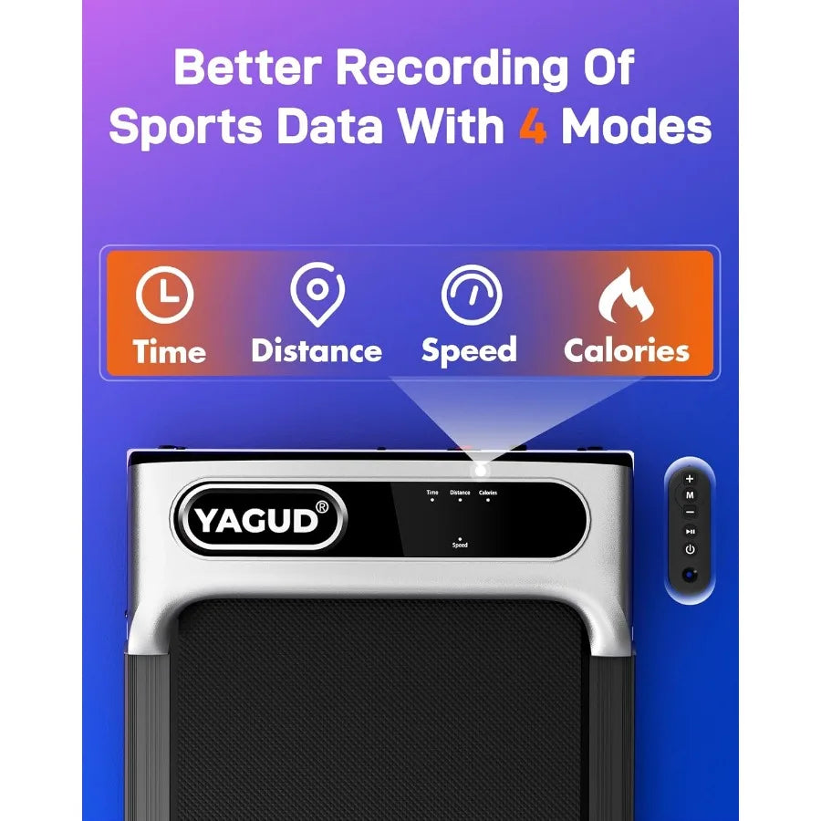 Under-Desk Walking Pad - Portable Treadmill with Remote Control for Home & Office