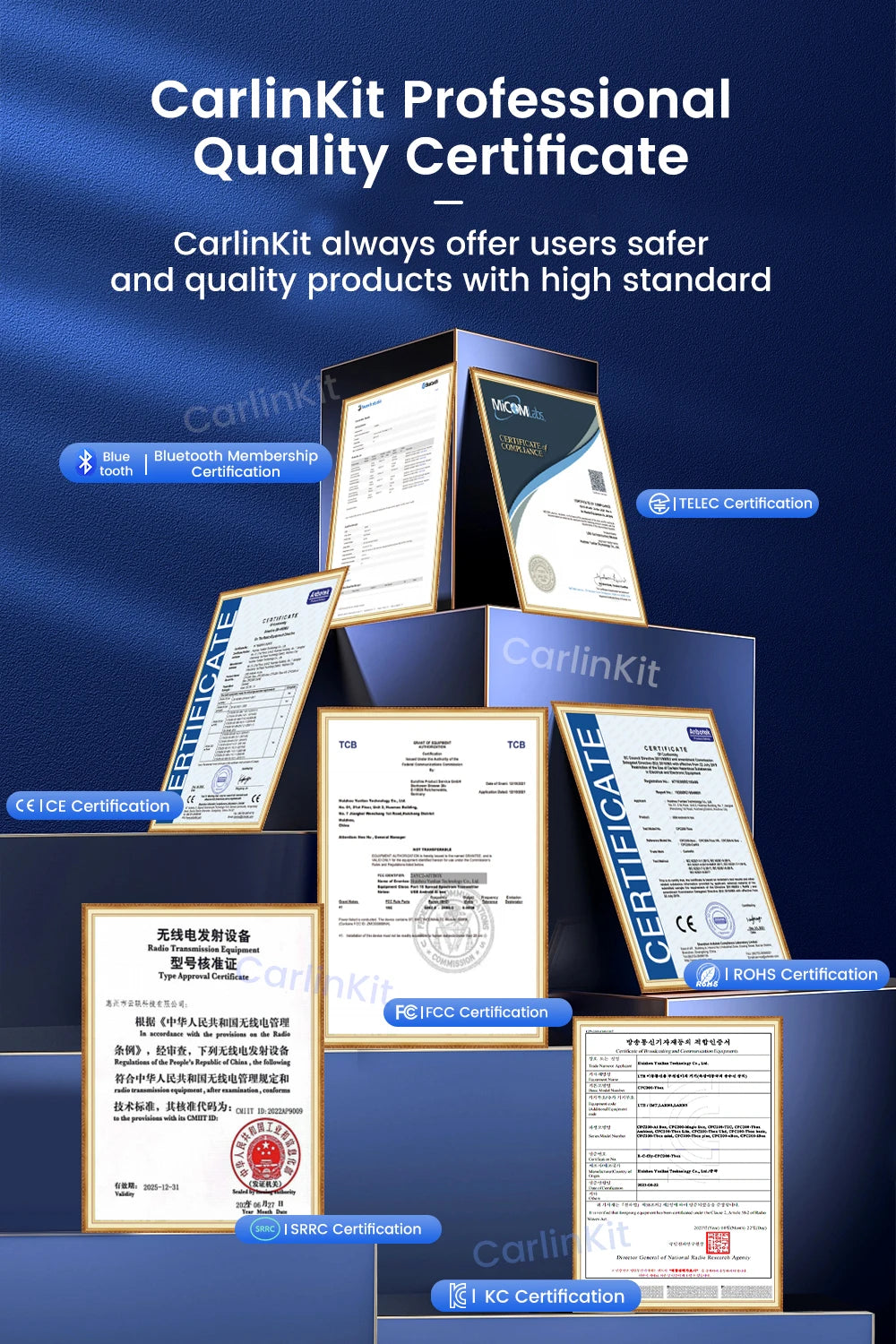 CarlinKit HD2CP Pro | Wireless CarPlay & Android Auto + HDMI Input Adapter | 2K@30fps | Plug & Play