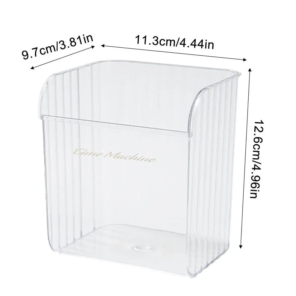 Stackable Refrigerator Organizer Bins - Clear Freezer Storage Containers for Fruit & Veggies