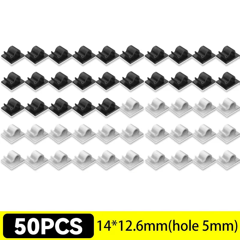 5-50Pcs Self Adhesive Cable Clips