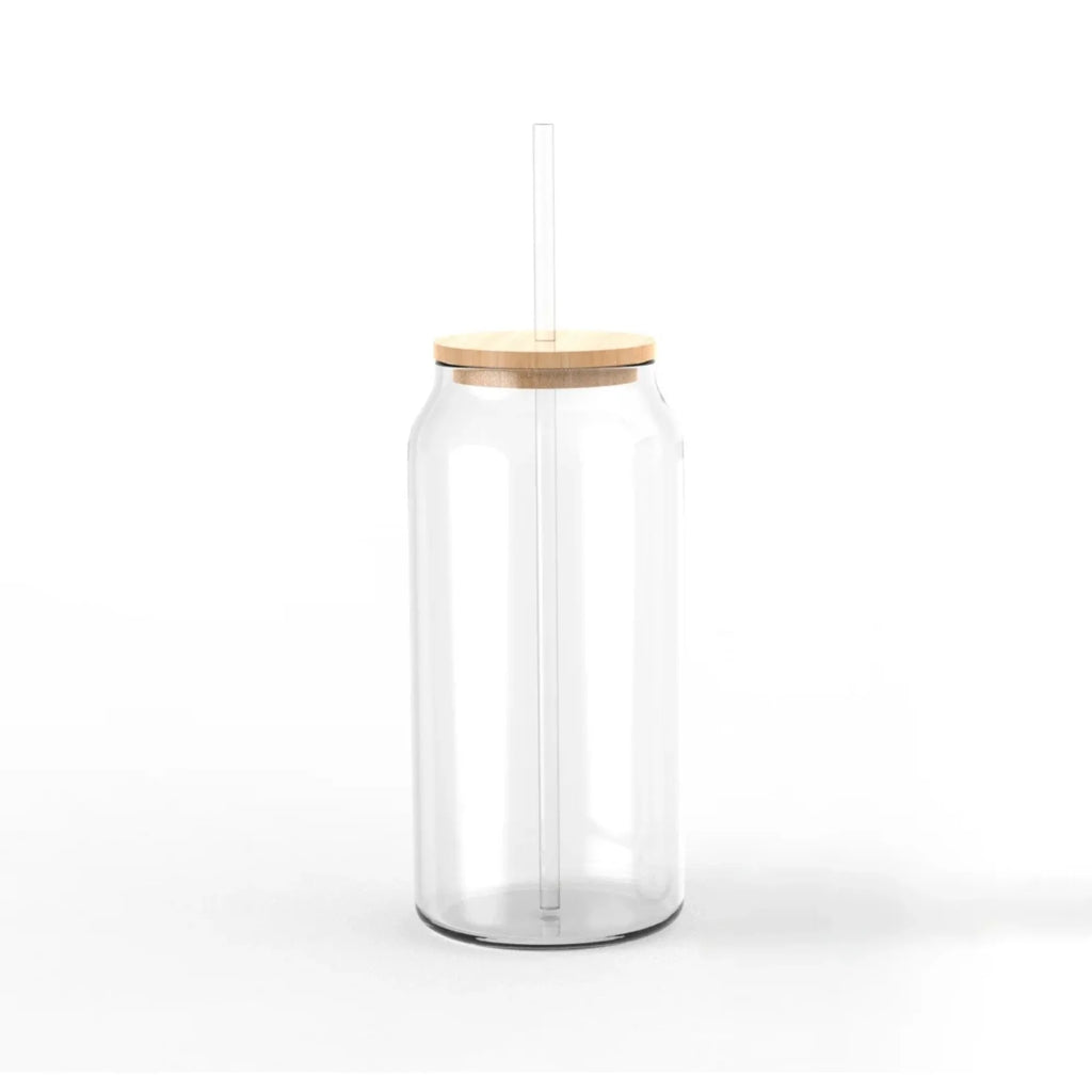 (3 pack)  Glass Drinkware with Lids & Straws