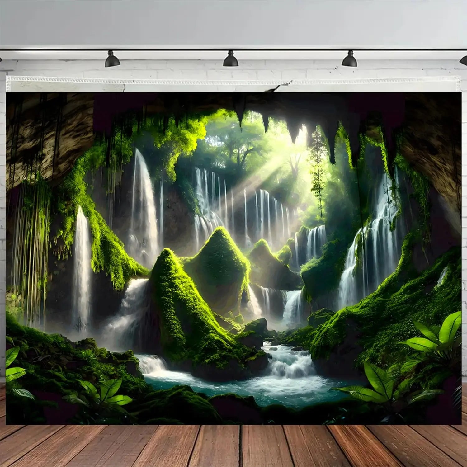 Nature Tapestry Forest Tree Sea Cave Wall Hanging