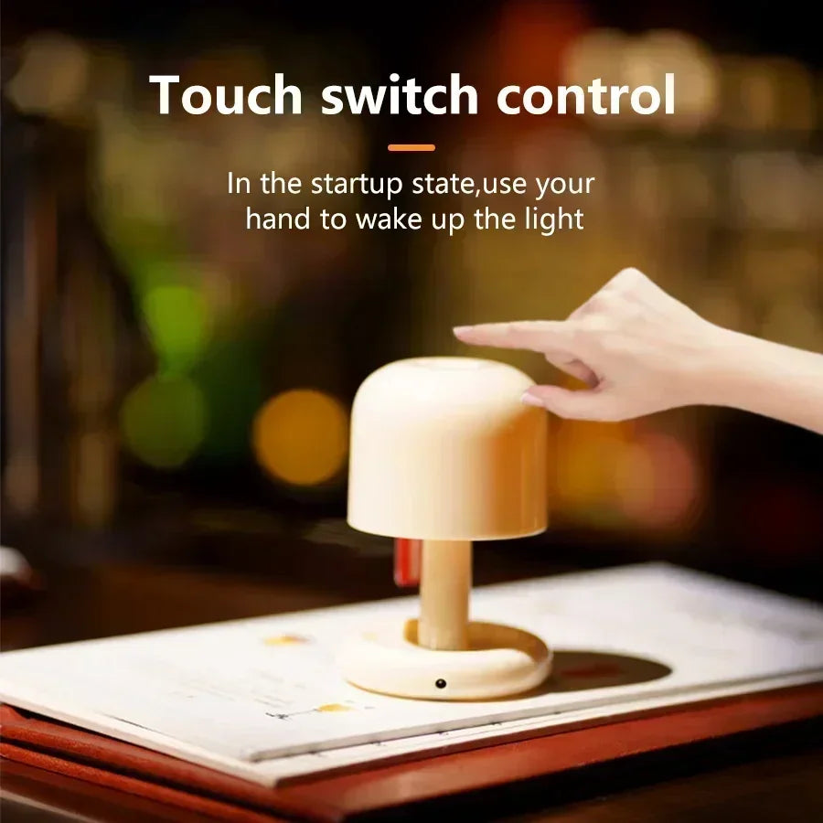 LED Touch Table Lamp Sunset Night Light USB Rechargeable