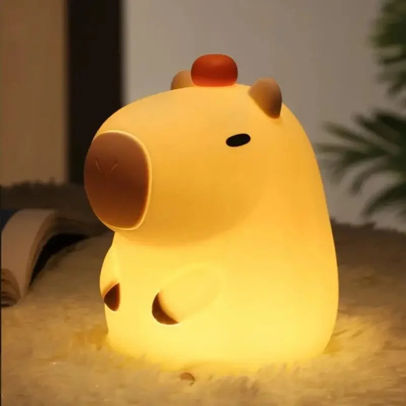 Cute Axolotl LED Night Light - Soft Silicone Mood Lamp for Bedroom Decor