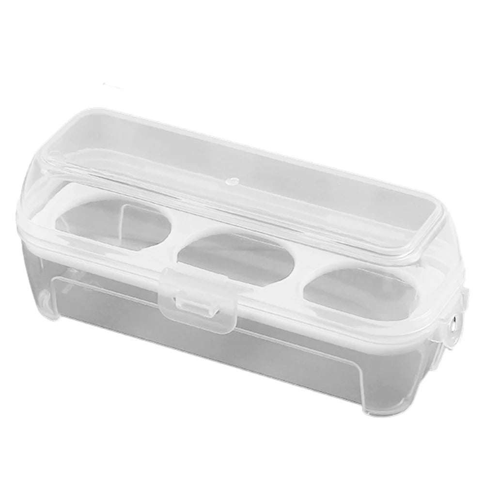 Egg Protection Box with Lid - Grid Egg Carrier for Fridge Organization