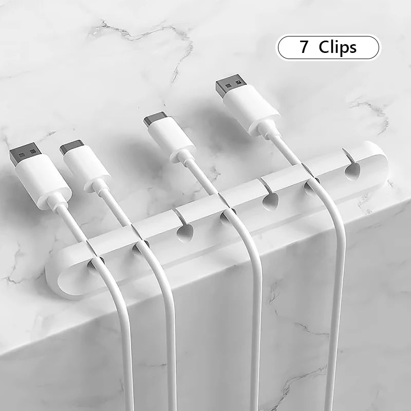 Adhesive Cable Holder Clips Cord Management Wire Organizer