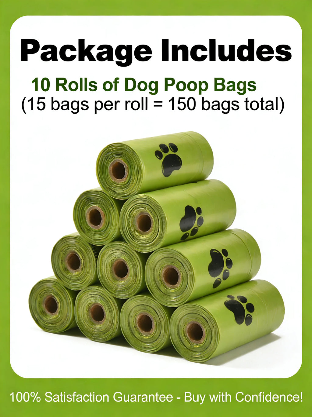 Eco-Friendly Dog Waste Bags | Extra Thick, Leak-Proof & Unscented | EPI Biodegradable Poop Bags for Dog Walking