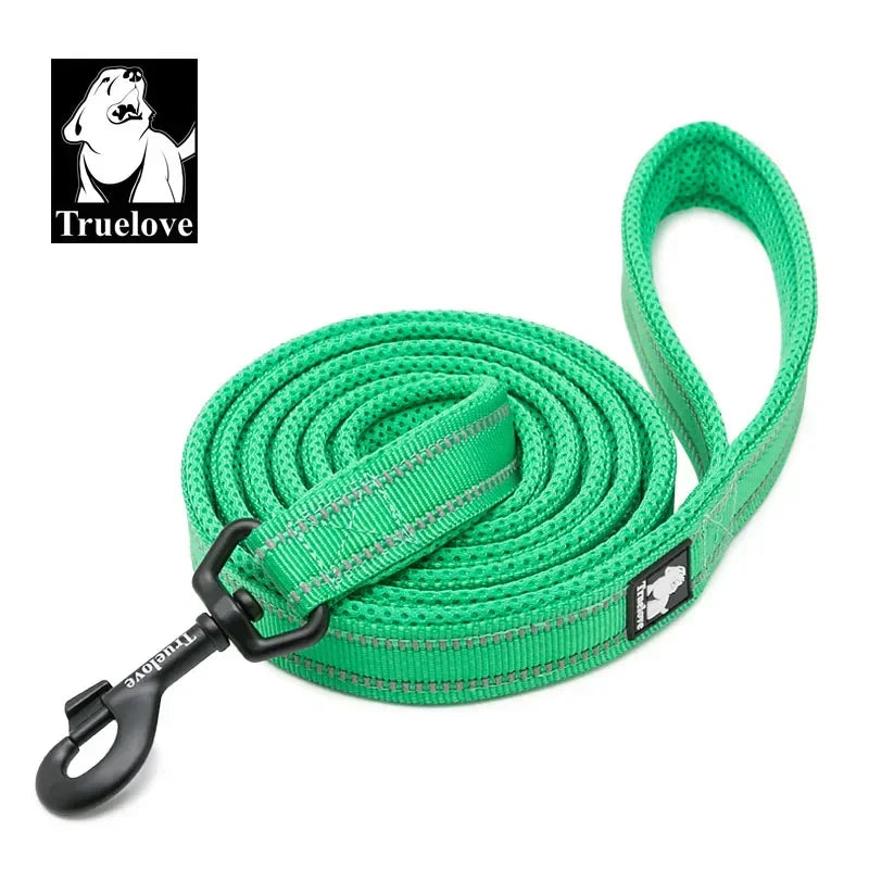 Truelove Soft Pet Leash Reflective Nylon Mesh Padded Puppy Large Dog or Cat Walking Training