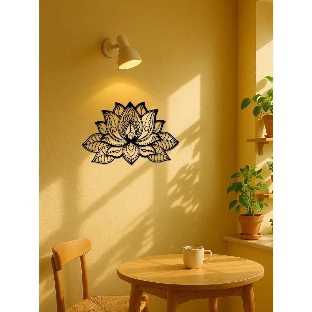 Black Mandala Metal Wall Art,Home/Bedroom/Office Decor