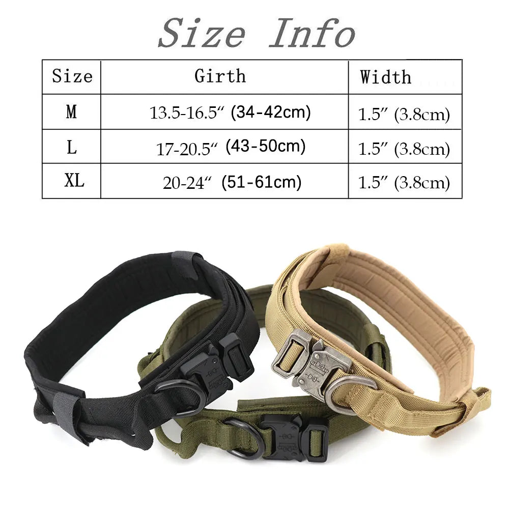 PETRAVEL Tactical Dog Harness & Leash Set | 1050D Nylon Vest | Quick-Release, MOLLE System | S–XL for Medium & Large Dogs