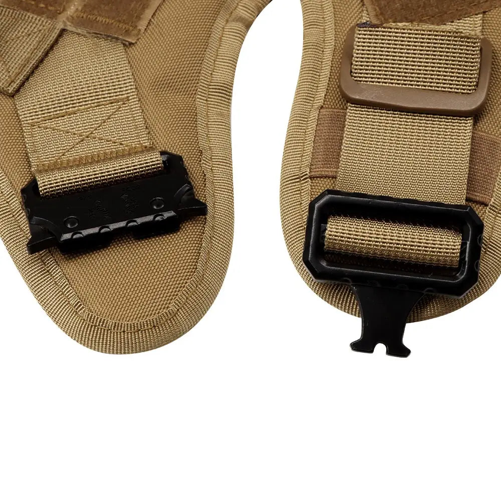PETRAVEL Tactical Dog Harness & Leash Set | 1050D Nylon Vest | Quick-Release, MOLLE System | S–XL for Medium & Large Dogs