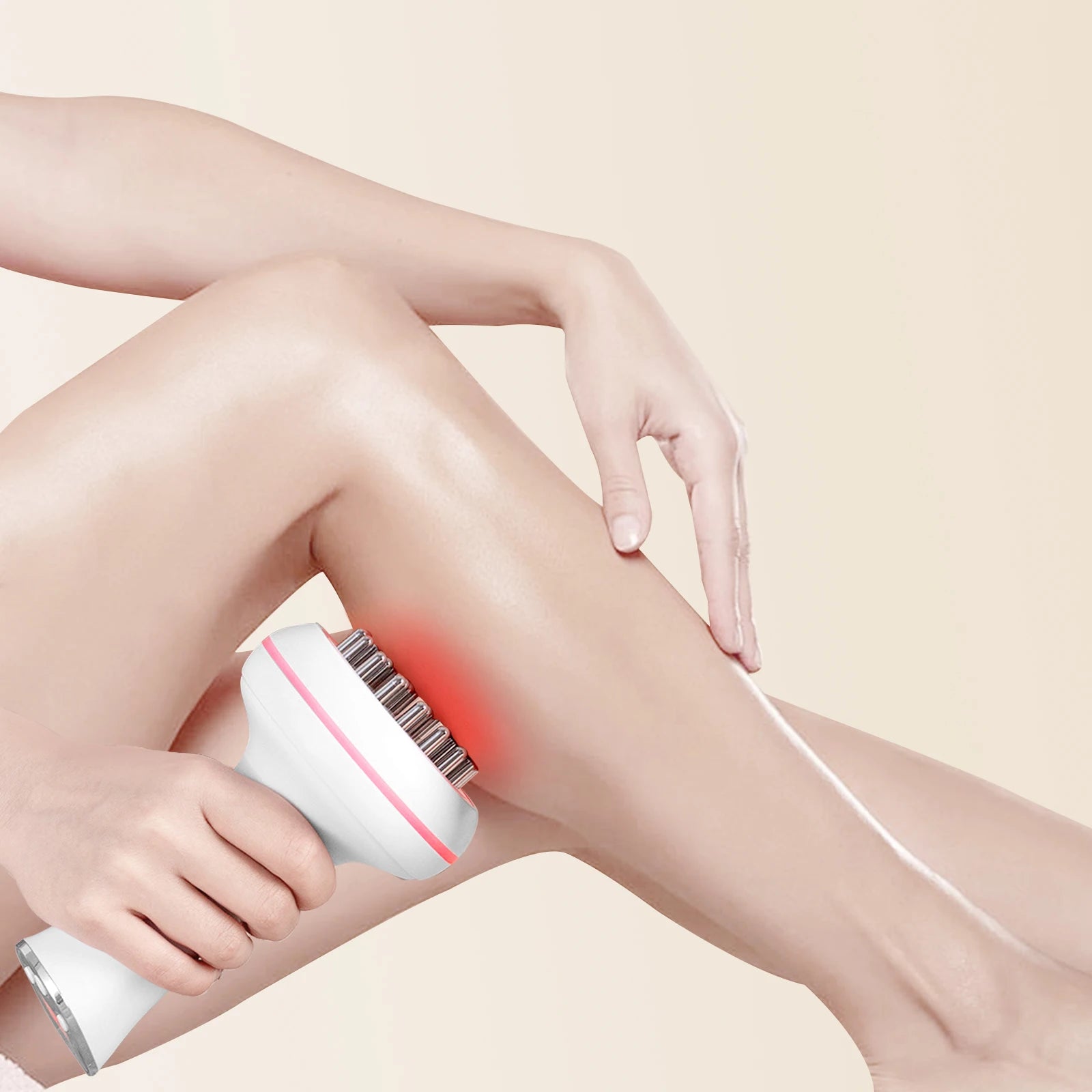 Household electric meridian brush leg abdomen shoulder and neck massager