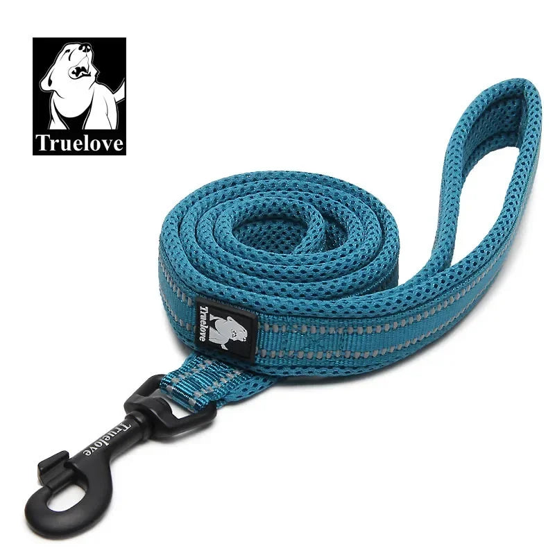 Truelove Soft Pet Leash Reflective Nylon Mesh Padded Puppy Large Dog or Cat Walking Training