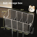 5-Grid Belt Organizer - Space-Saving Belt Storage Rack for Closet