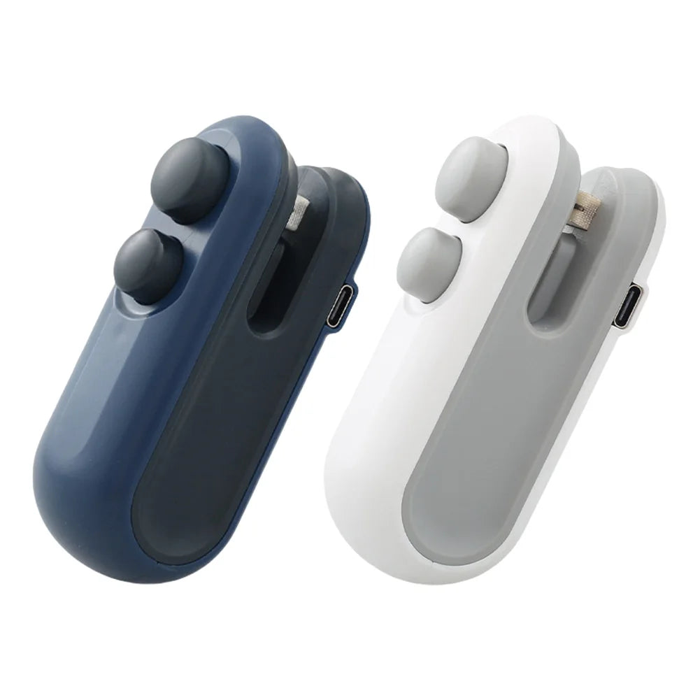 2 In 1 Sealer Cutter Mini Bag Sealer Handheld Heat Vacuum