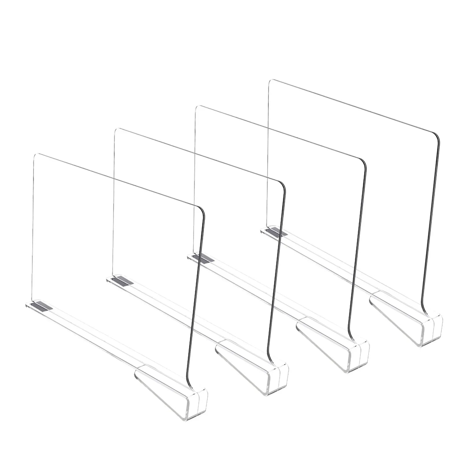 Transparent Closet Shelf Divider - Acrylic Wardrobe Organizer for Bags & Sweaters