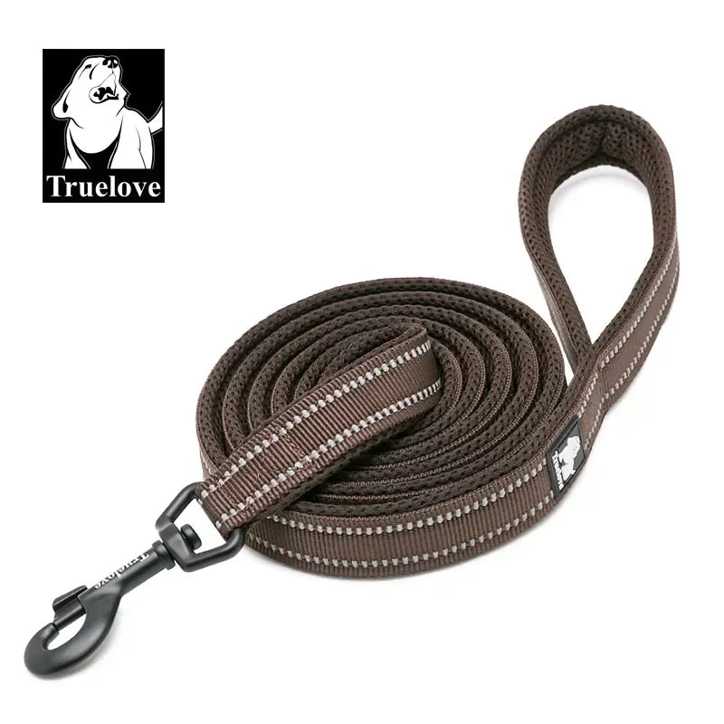 Truelove Soft Pet Leash Reflective Nylon Mesh Padded Puppy Large Dog or Cat Walking Training