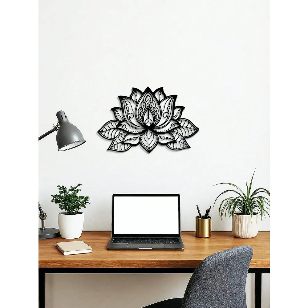 Black Mandala Metal Wall Art,Home/Bedroom/Office Decor