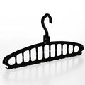 Non-Slip Multi-Hole Clothes Hanger - Folding Space-Saver Hanger for Wardrobe