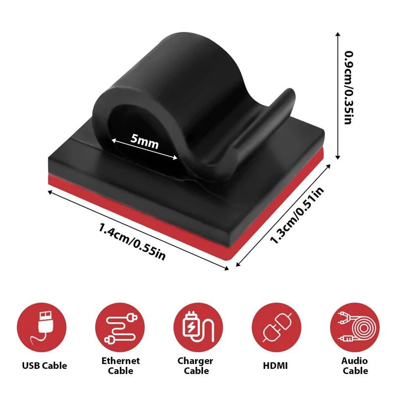 5-50Pcs Self Adhesive Cable Clips