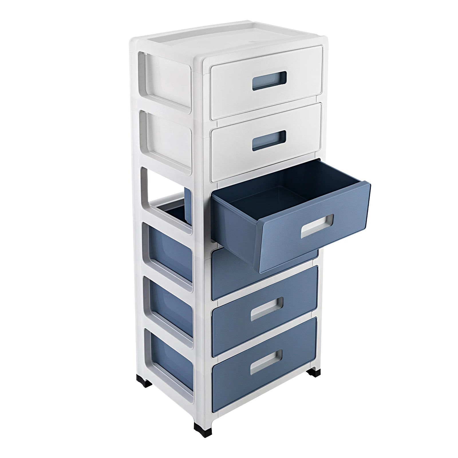 6-Tier Storage Drawer Cabinet - Large Capacity Home Office & Bedroom Organizer