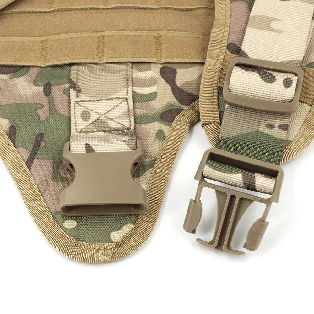 PETRAVEL Tactical Dog Harness & Leash Set | Military-Grade No-Pull Vest for Training, Walking & Hunting | S–XL