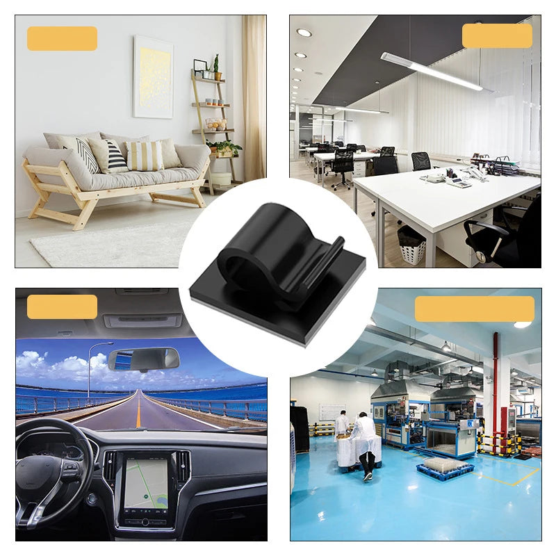 5-50Pcs Self Adhesive Cable Clips