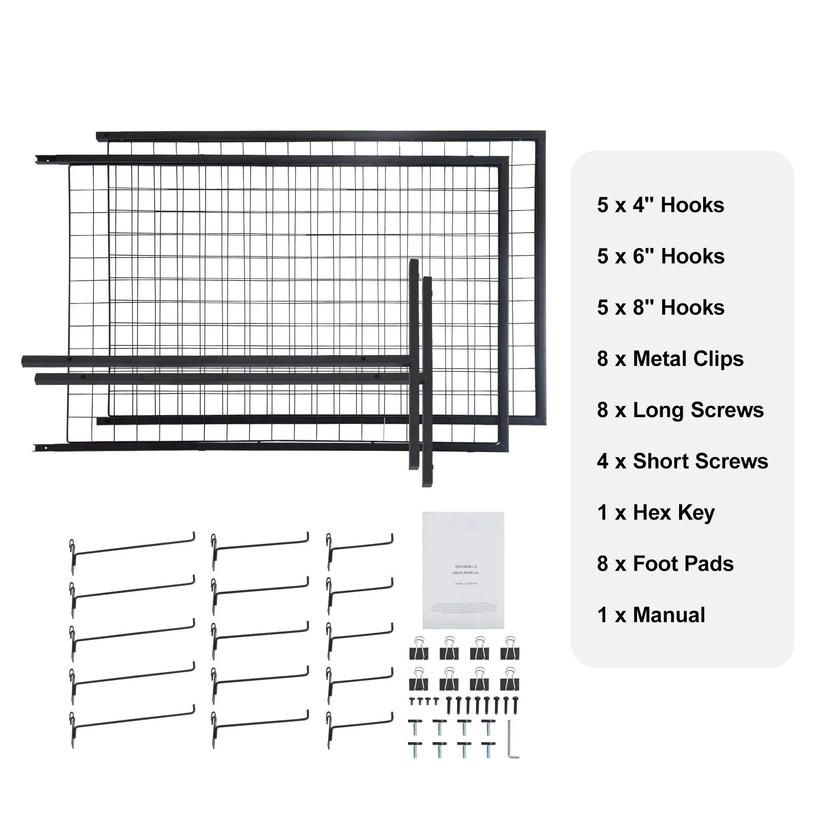 SucceBuy Grid Wall Panels Tower Wire Gridwall Display Racks